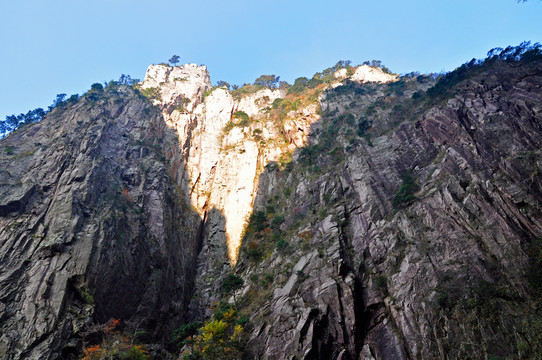 黃山西海大峽谷峭壁