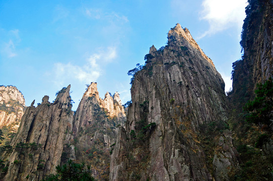黃山西海大峽谷峭壁