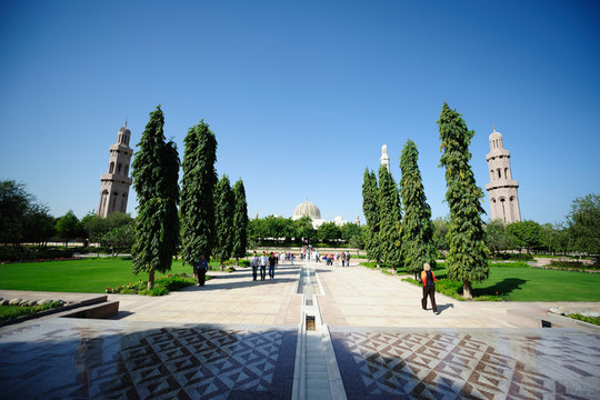 阿曼馬斯喀特大清真寺全景