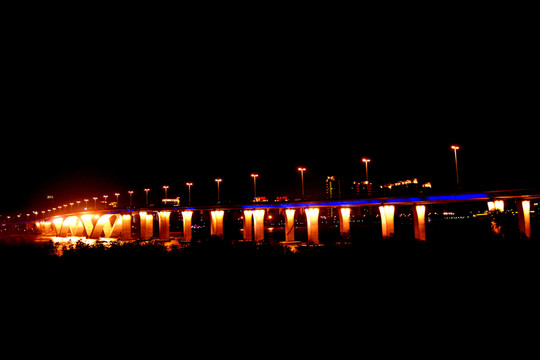 夏夜江景
