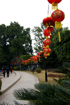 節(jié)日里的公園
