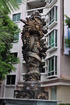 龍柱 龍雕 龍 龍紋 雙龍