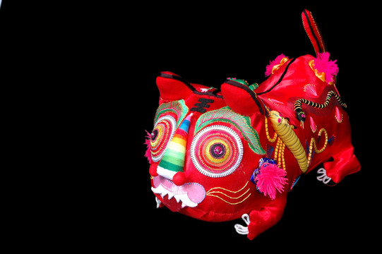 民間刺繡老虎
