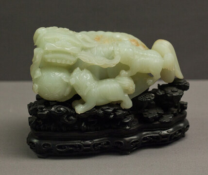 白玉太獅少獅
