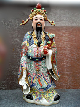 福祿壽三星 陶瓷