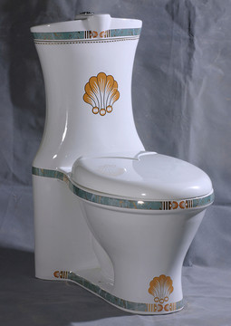 貝殼彩金坐便器