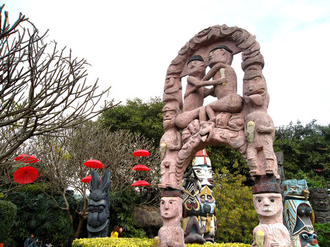 云臺花園 石柱 石雕