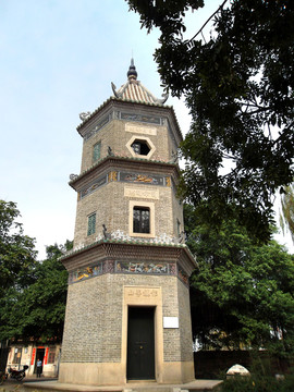 千年古村 番禺大嶺村 大魁閣塔