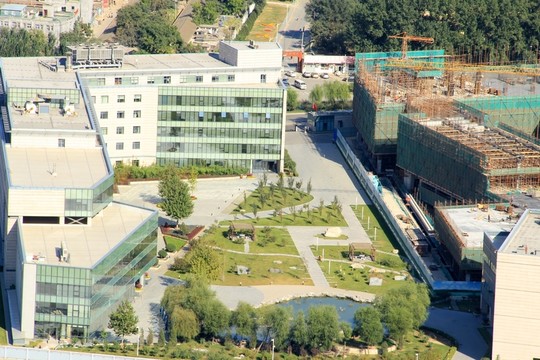 城市建筑 俯拍全景