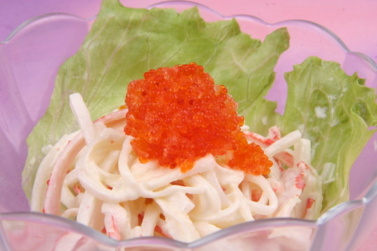 蟹籽沙拉