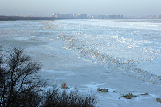 北戴河浮冰