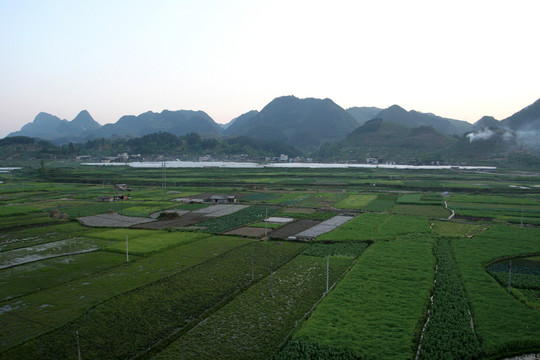 貴州省貴定 山區(qū)田地