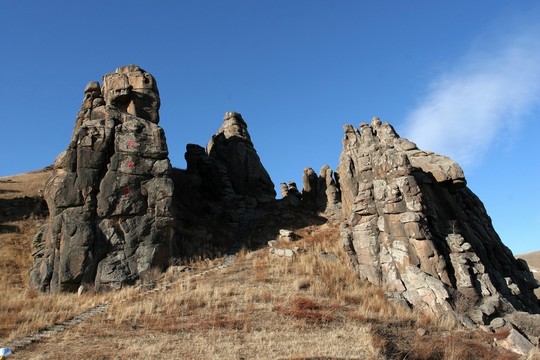 內(nèi)蒙古阿爾山 玫瑰峰石林