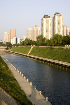 西安護(hù)城河南段景觀(guān)
