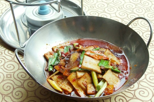 干鍋臘肉杏鮑菇