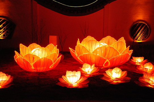 燈會燈展 蓮花