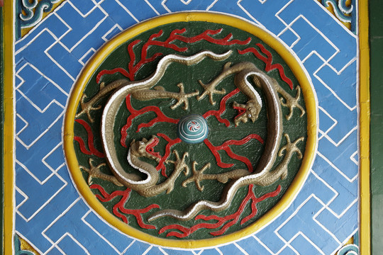 呼和浩特大召 彩繪龍