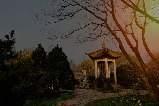 明孝陵紅樓苑一景