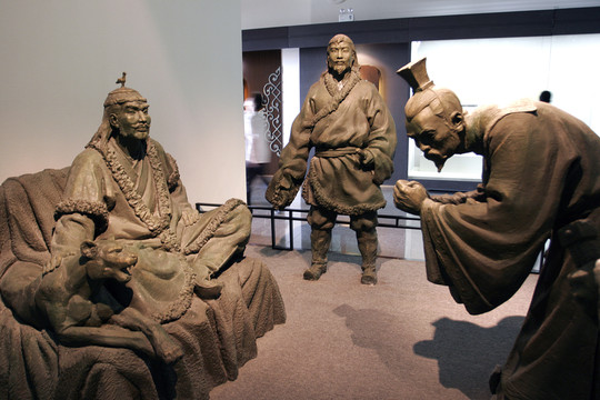 雕塑 胡服騎射