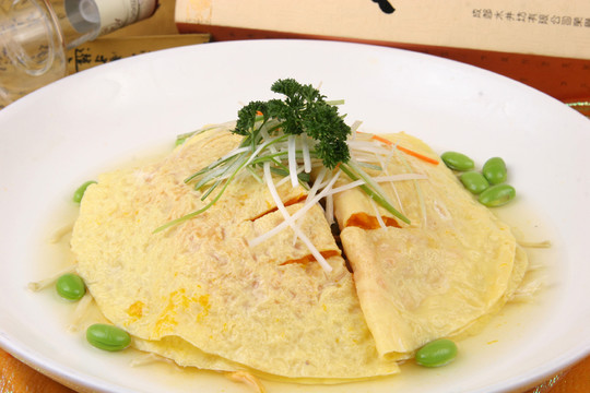 蛋餃黃花菜