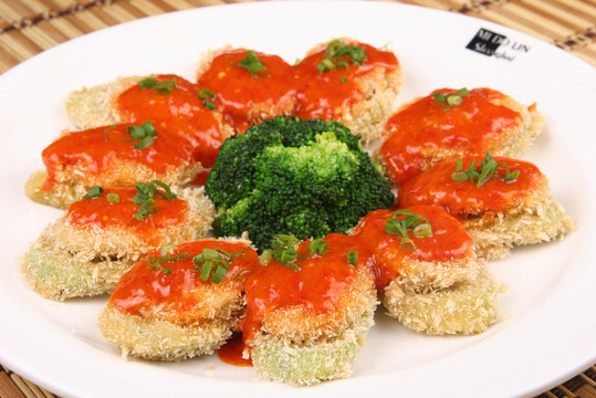 茄子酥皮鮑