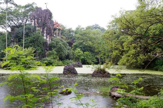 廣西龍州 中山公園 湖泊