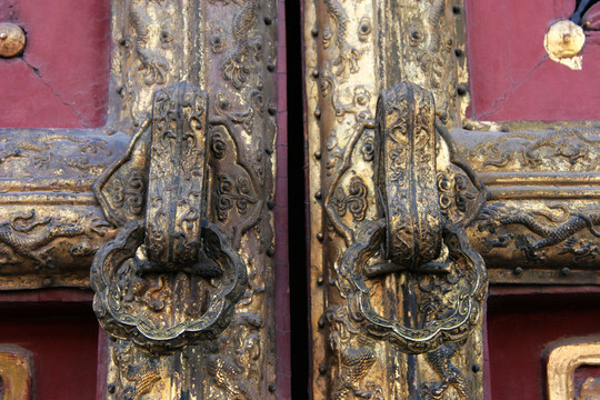 乾清宮 鎏金門環(huán)