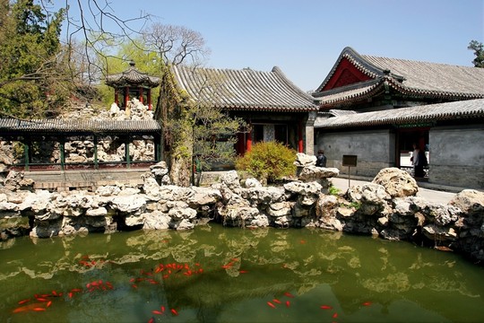 北海公園 靜心齋園內(nèi)沁泉廊