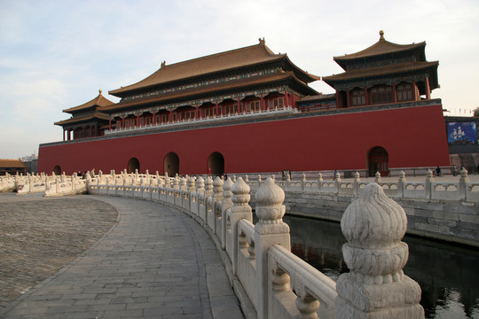 北京故宮午門 金水河
