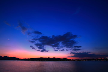西湖夜景之湖光山色