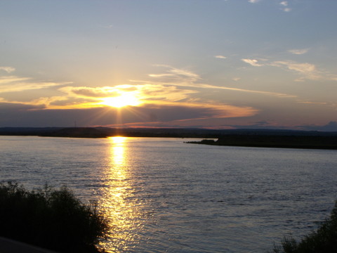 傍晚 晚霞 夕陽
