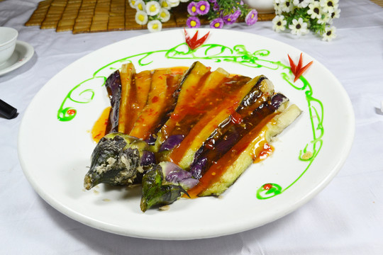 開屏紫茄
