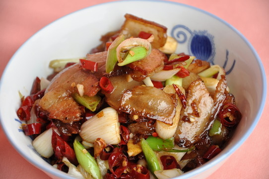 大蒜炒臘肉