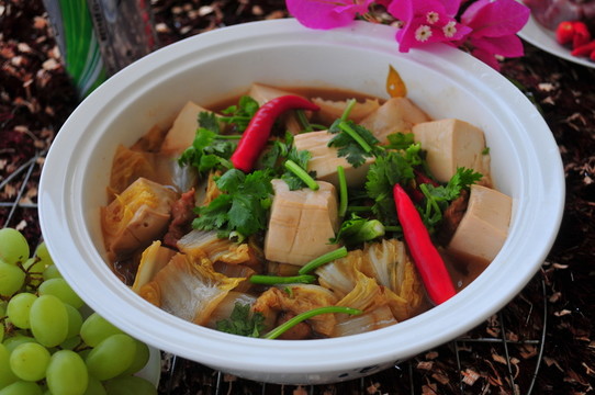 中國菜 白菜燉豆腐