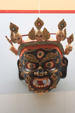 藍(lán)面護(hù)法神面具