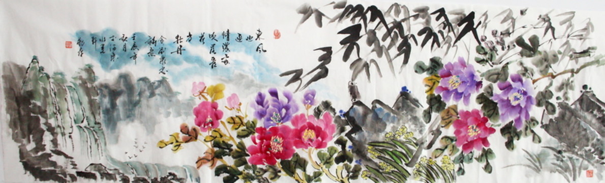 花開(kāi)富貴牡丹圖