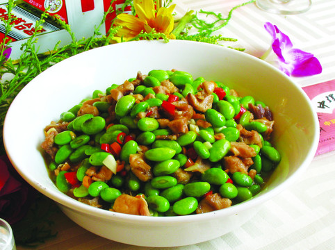 毛豆燜仔兔