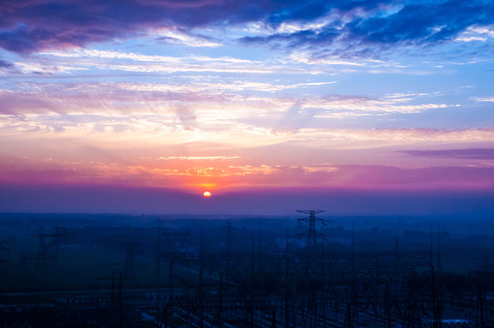 電力夕照
