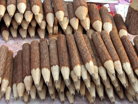 北京大柵欄 圓桿木筆