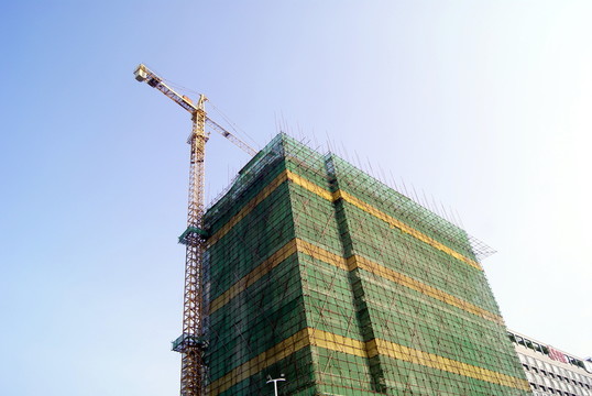 在建造的樓房