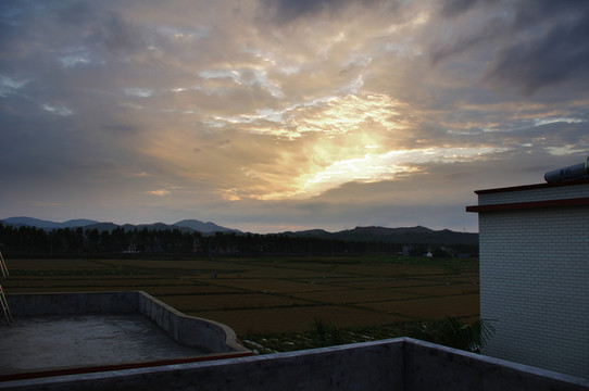 鄉(xiāng)村田野的早晨