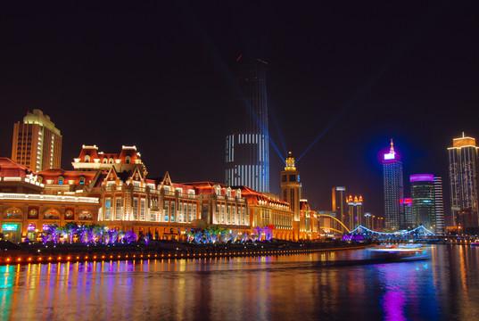 金灣廣場海河夜景