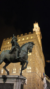 佛羅倫薩 palazzo vecchio 夜景