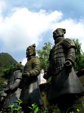 兵馬俑石雕