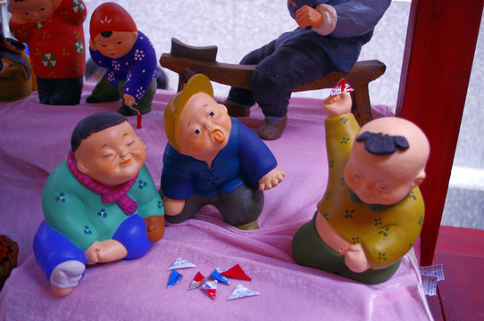 泥人作品 兒童