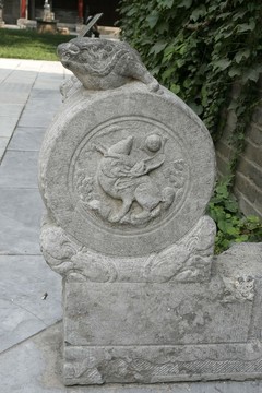 西安市薦福寺 石雕門礅