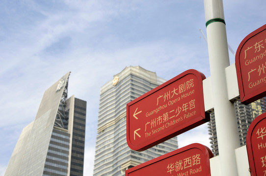 珠江新城風(fēng)光標(biāo)牌