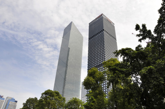 珠江新城風(fēng)光 廣州利通廣場(chǎng) 廣州銀行大廈