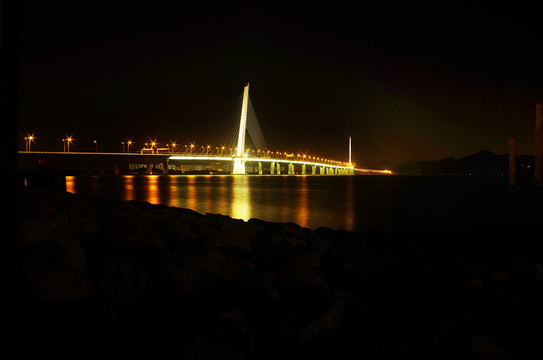 深圳灣大橋夜景