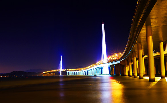 深圳灣大橋夜景